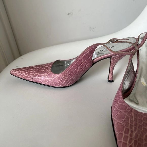 Dolce & Gabbana Pink Textured Stiletto Heels - Picture 4 of 6
